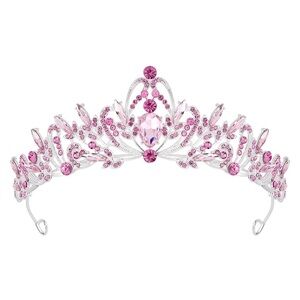 Elegant Pink Crystal Tiara NWT